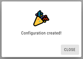 Configuration created dans home Assistant