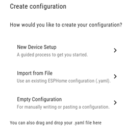 Create configuration-Home Assistant