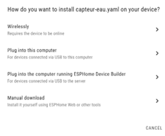 Plug into this computer - ESPHome Builder